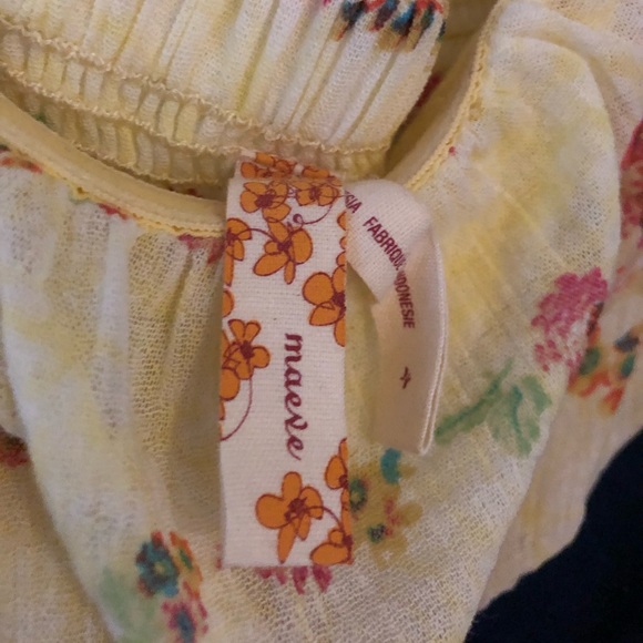 Anthropologie Maeve Strapless Floral Dress, size 4 - Picture 4 of 4